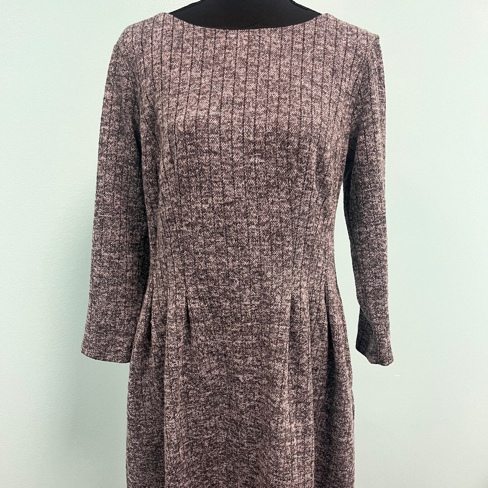 Connected apparel long sleeve dress in grey size 8p